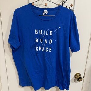 Blue Origin Build a Road to Space Bezos T-Shirt XL
